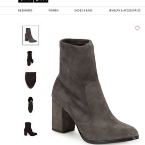 Brand New-In-Box Suede Grey Booties sz 6.5